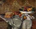 Compotier und Teller mit Keksen Paul Cezanne Stillleben Impressionismus